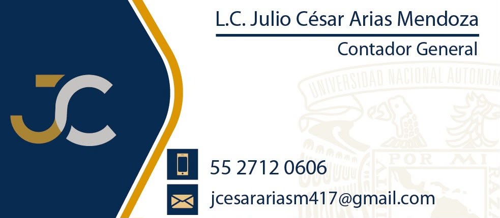 Presentación profesional de L.C. Julio César Arias Mendoza
